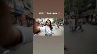 Delhi Red Light Pe Flirting! 😳 | Public Reaction 😂 | Funny Desi Vlog