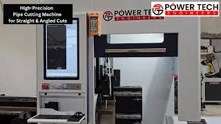 High Precision Pipe Cutting Machine for Straight & Angled Cuts by Powertech Engineers