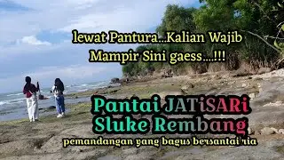 wisata pantai jatisari kecamatan sluke rembang sangat indah untuk liburan serta pemandangan menarik