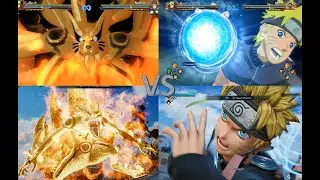Naruto Strom 4 Vs Jump Force - Naruto Abilities, Ultimate Jutsus & Transformations