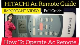 Hitachi Ac Remote Fumctions l Ac Remote How To Use l Ac Remote Jaankaari