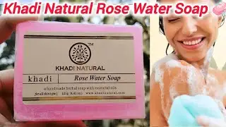 Khadi Natural Rose Water Soap 🫧🧼#caringforyou #trending #viral #skincare 