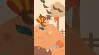 Thanksgiving Leaves 🍗 Low Stimulation Animation