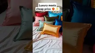 Luxury silk pillow covers at shockingly low prices! ✨💸 #affordable #seasonsale #trend  #silkpillow