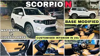 SCORPIO N Z2 MODIFIED🔥25k LUXURY INTERIOR🔥 SCORPIO N BASE TO TOP MODIFIED🔥
