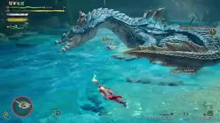 Monster Hunter Wilds Gameplay [PC] - Cazando un Lagiacrus [Japones - Sub Español]