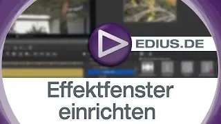 EDIUS Podcast - Effektfenster einrichten