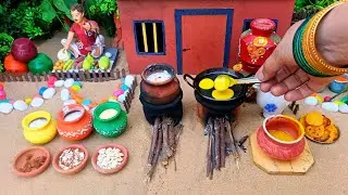 Miniature Kheer With Malpua Recipe | Miniature Cooking | Rajasthani Recipe | Mini Miniature 