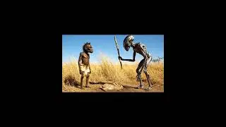 HOW AN ALIEN HELPED AN EARLY HUMAN SURVIVED HIS FIRST HUNT#stoneage #prehistoriclife #earlyhumans