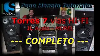 Torre 7 vías JL AUDIO - MOREL - COMPLETO