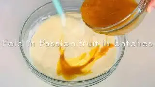 Cheesecake with Passion Fruit Puree/Experiment.