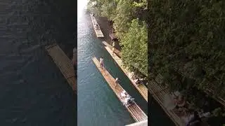 Usain Bolt rafting on the Rio Grande in Portland Jamaica