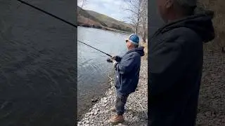 Breaking in my new Stryker Rod today on a nice steelie!