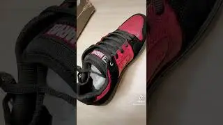 Loving my new @DCShoes   #Deadpool #trainers - the packaging is pretty sweet too