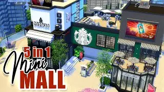 FASHION DISTRICT MINI MALL | The Sims 4 Community Lot Build | Stop Motion | No CC