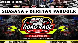 Deretan Paddock Bhayangkara Open RoadRace Ciamis 9-10 Agustus 2025