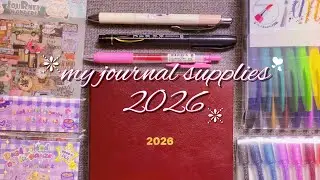 my journal supplies and stationery 2026 feat. cada dia | jiminssi vlogs