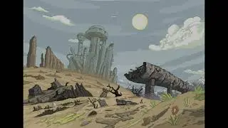 .. is there anyone left?.. (Adventure Time post apocalyptic land)