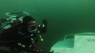 dosthill quarry new boat wreck RENASCENCE first dive 2 10 16