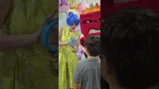 Houston mascot party characters inside out joy and anger birthday face #insideout #shorts #reels