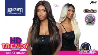 Mane concept Red carpet HD TRENDY GLUELESS WIG- RCTD214-Brandy, 4
