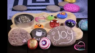 Como Pintar Piedras y hacerlas decorativas D.I.Y