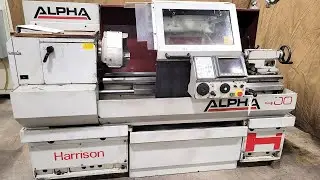 Harrison Alpha 400 GAP Bed-Flat Combination CNC Teach Lathe | Online Auction