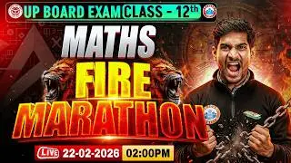 UP Board Class 12 Maths Marathon | 12th Complete Maths Revision In One Shot | UP Board Exam 2026