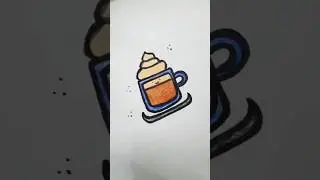 let's Draw Chocolate Milkshake Drawing 😋 🍫🍫!!Drawing A Milkshake!! #Milkshake Drawing #Shorts.
