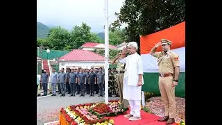 Lieutenant Governor Hoists National Flag at Raj Bhavan in Srinagar on the 79th Independence Day