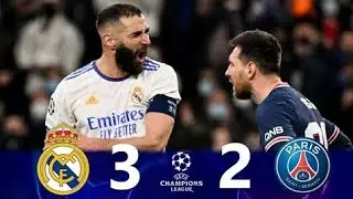 Real Madrid 3 &times; 2 PSG (Benzema Masterclass!) | U.C.L 2022 | Extended Highlights & Goals