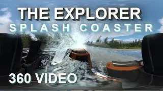 The Explorer Splash Coaster POV | No Limits 2 | 360 VIDEO | VR | 4K | 60fps | 3D