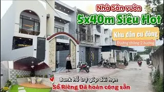 🎄Tổ ấm lý tưởng cho ĐẠI GIA ĐÌNH gần 200m² full đất thổ cư có đến 4pn 5wc. Sân vườn mini có chòi mát