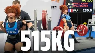 Jade Jacob FRA | 1st Place 57kg Class | 515kg Total | IPF Worlds 2024
