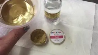 How To Make Edible Gold Paint For Splatter Effect