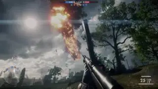 Battlefield 1: Zeppelin (Behemoth) Explosion and Crash Landing