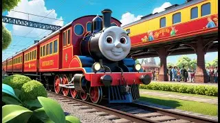 The Train on the Track Goes Choo Choo | Fun Train Song for Kids | Sing Along Nursery Rhyme