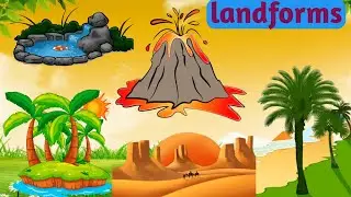 |Different types of landforms easy to learn with pictures and videos|