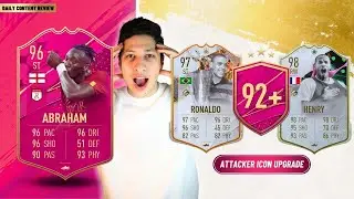 Should You Complete The NEW 92+ Attacker Icon Upgrade?! (BONUS FUTTIES Abraham SBC Review)
