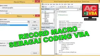 Record Macro Sebagai Coding VBA di Module yang dapat di jalankan di tombol perintah di userform