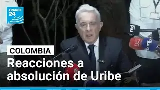Colombia reacciona a la absoluci&oacute;n de Uribe en segunda instancia
