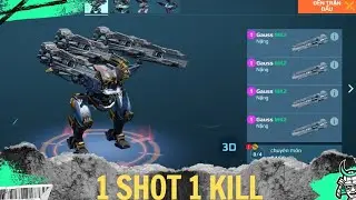 War Robots - Bagliore with X4 Gauss MK2 120k Damage bắn ph&aacute;t n&agrave;o thấm ph&aacute;t đ&oacute;