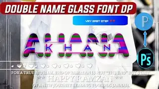 Double Name And Colourfull Glass Font In Android -2021 Hindi Tutorial ! how to colorfull glass font