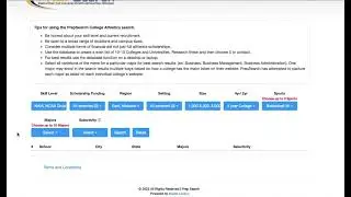 PrepSearch College College list builder short demo with no sound. 060823