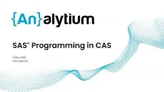 SAS Programming in CAS