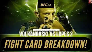UFC 325 Preview & Breakdown | Volkanovski vs Lopes 2 for Featherweight Title | Stacked Sydney Card