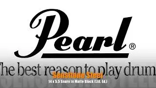 Pearl Sensitone 14″ x 5.5″ Steel Snare Drum in Black (Limited Edition)