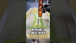 How I install a 10 inch fin box on a longboard. #surfboard #finbox #diy #singlefin