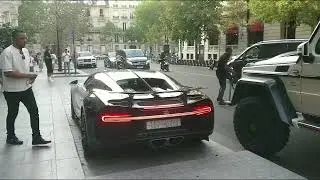 One Year Later : the Same Bugatti Chiron Cold Start in Paris, with a G6x6 !