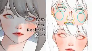 How to Color Semi-Realistic Characters with Digital Watercolor | Perfect for First-Timers